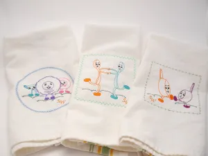 3 Vintage Style Dish Towels