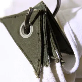 COTTON TOWEL WITH VINTAGE EYELET