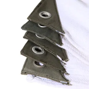 COTTON TOWEL WITH VINTAGE EYELET