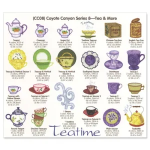Coyote Canyon Tea & More Embroidery CD by Cactus Punch