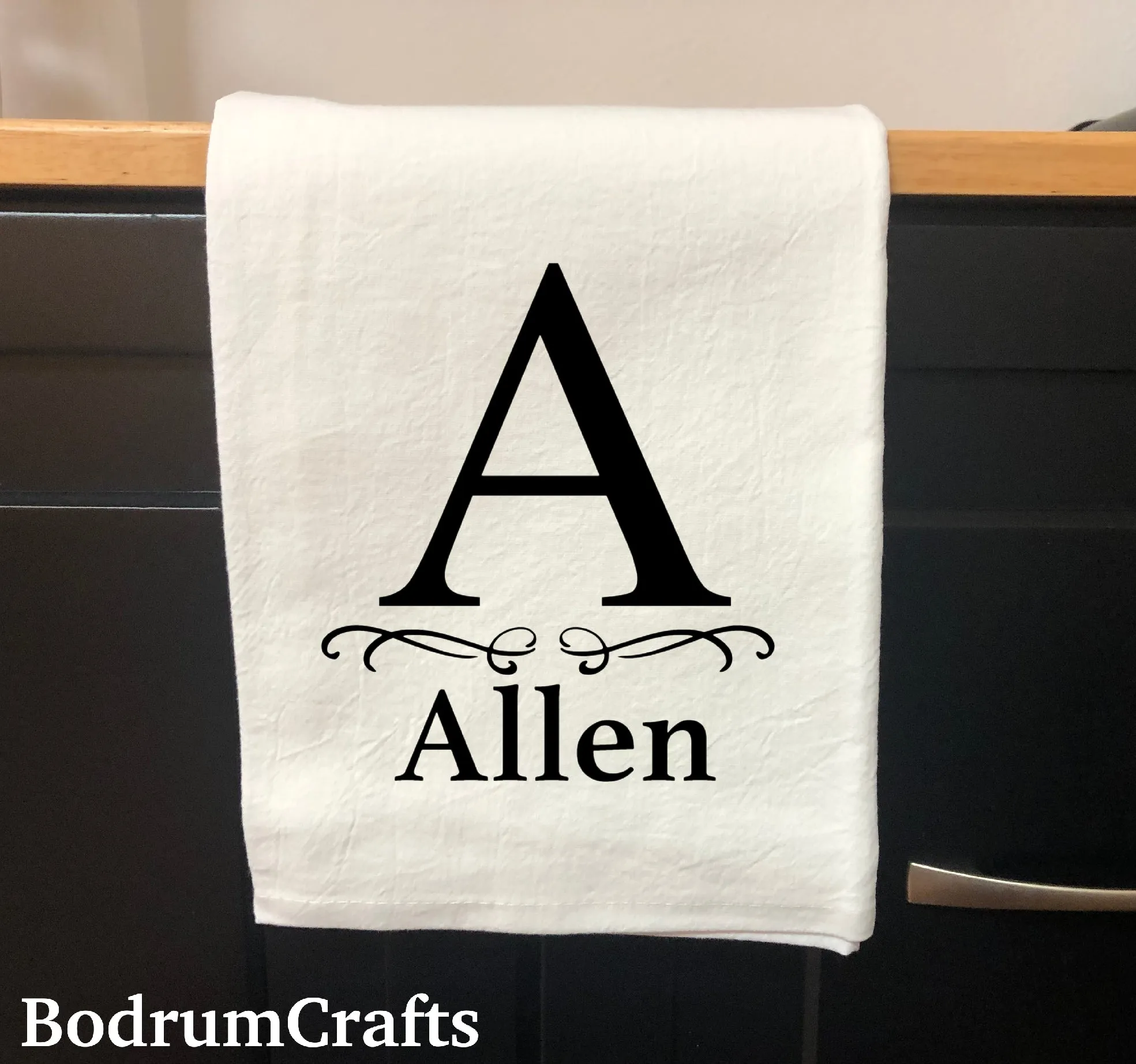 Custom Printed Flour Sack Towels with 2 Color Logo