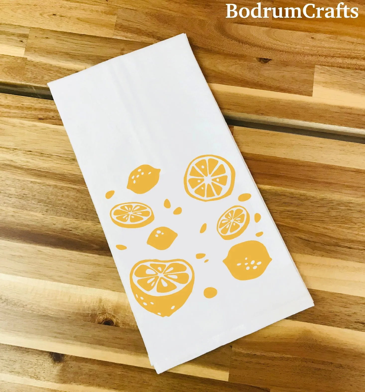 Custom Printed Flour Sack Towels with 2 Color Logo