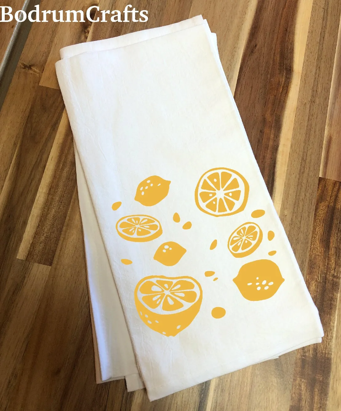Custom Printed Flour Sack Towels with 2 Color Logo