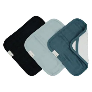 Fabelab Organic Wash Cloths - Moon Beam 3 Pack