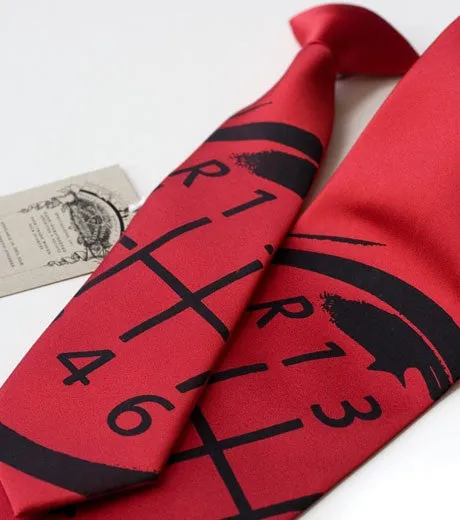 Gear Shift Silk Necktie