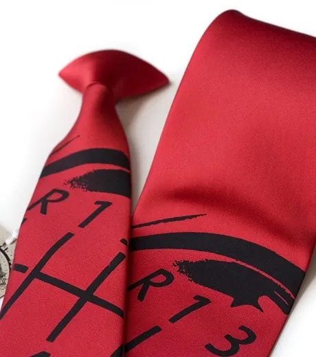 Gear Shift Silk Necktie