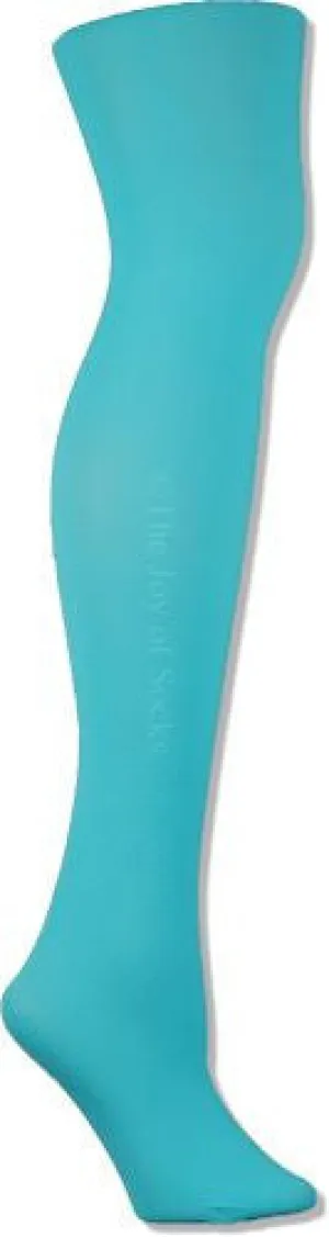 Large/Tall Microfiber Opaque Turquoise Tights