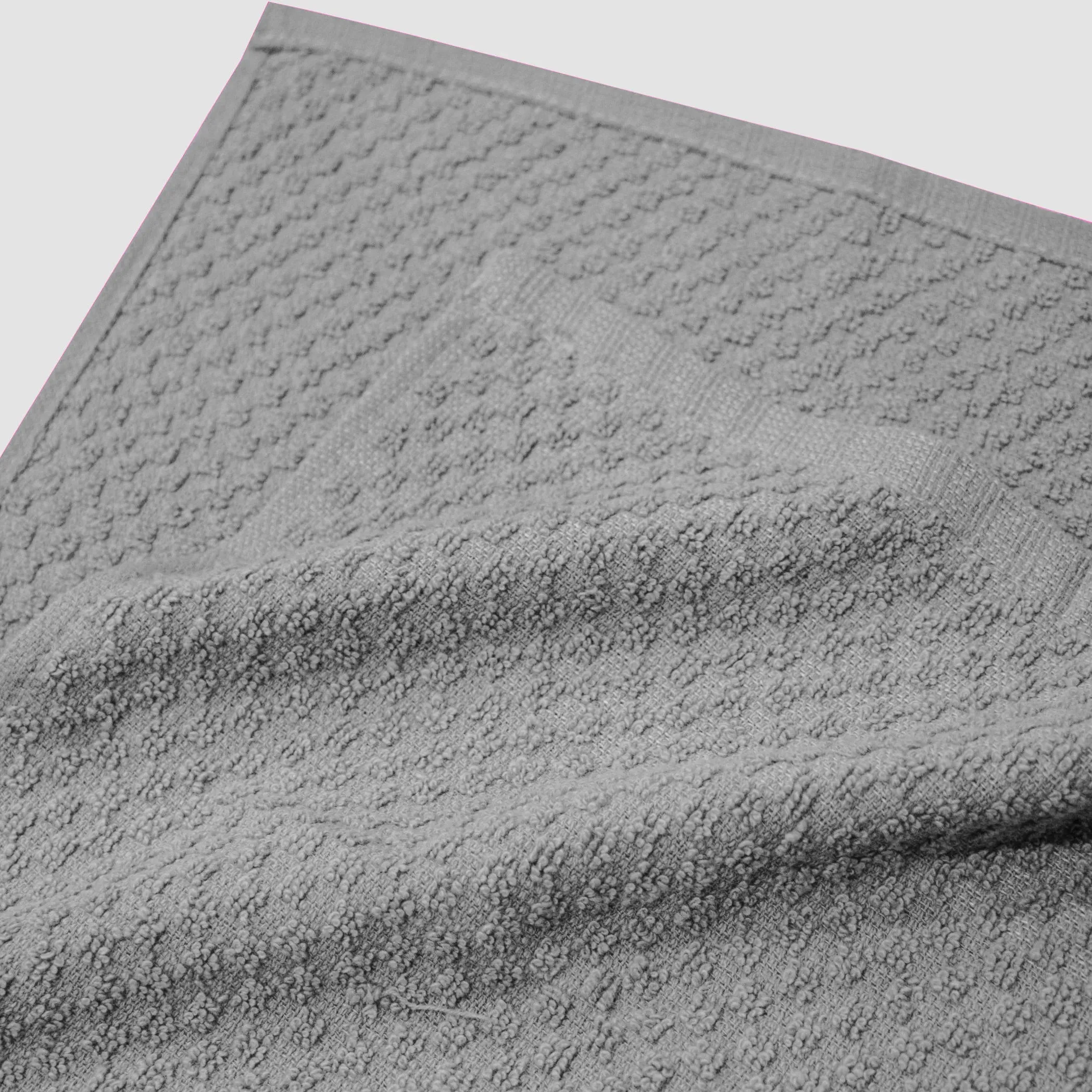 Premium Kitchen Towels Pack of 8 Grey 100% Cotton 40cm x 70cm Absorbent Dish Towels - 425 GSM Tea Towel, Terry Kitchen Dishcloth Towels- Grey Dish Cloth for Household Cleaning