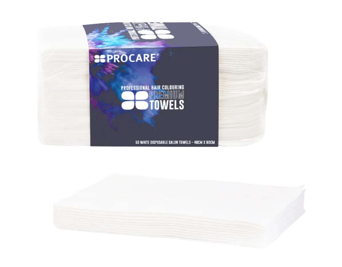 Procare Disposable Towels White 50 Pack
