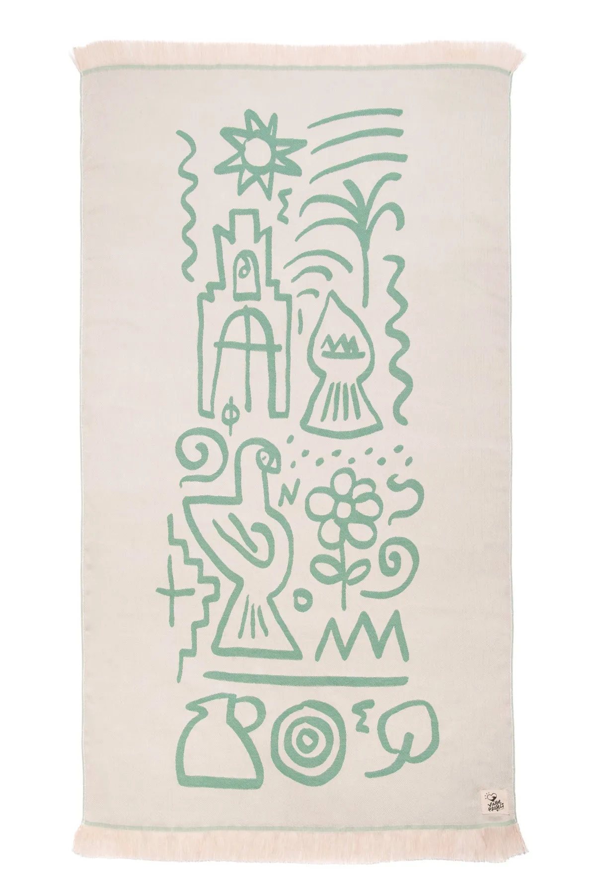 “Sifnos” Beach Towel in Mint