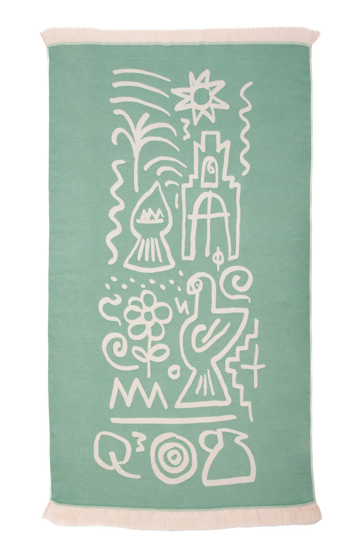 “Sifnos” Beach Towel in Mint