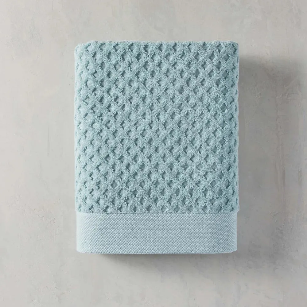 Signature Soft Textured 8 Piece Towel Set, Aquifer bathroom towels set